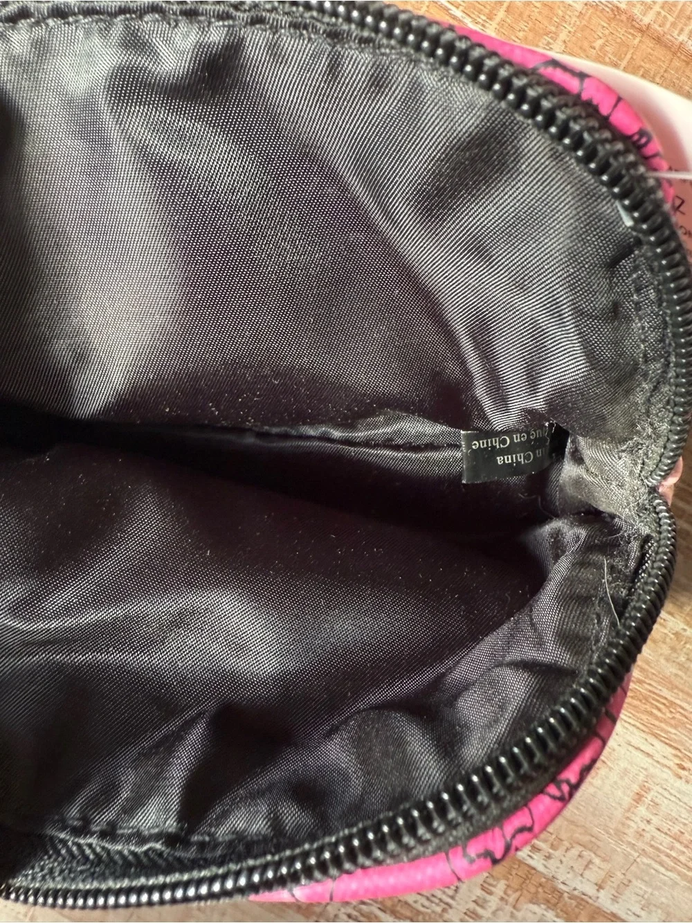 Victoria's Secret Pink Striped Floral Cosmetic Pouch